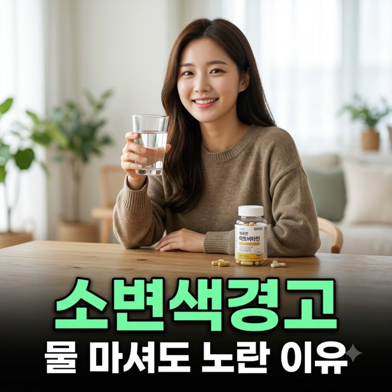 물 많이 마시는데 소변 진한 노란색인 이유 4가지 및 진단