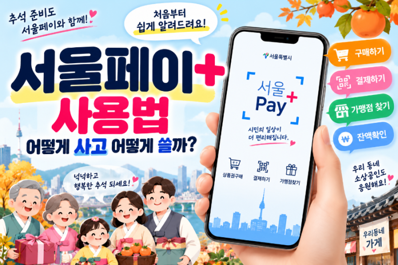 [2026년 9월] 서울페이+ 사용법｜서울사랑상품권 구매부터 결제까지 쉽게 알아보기