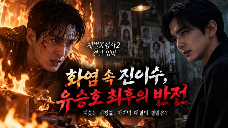 재벌X형사2 결말 임박, 안보현 화염 속 위기와 유승호 악역 변신이 만든 반전