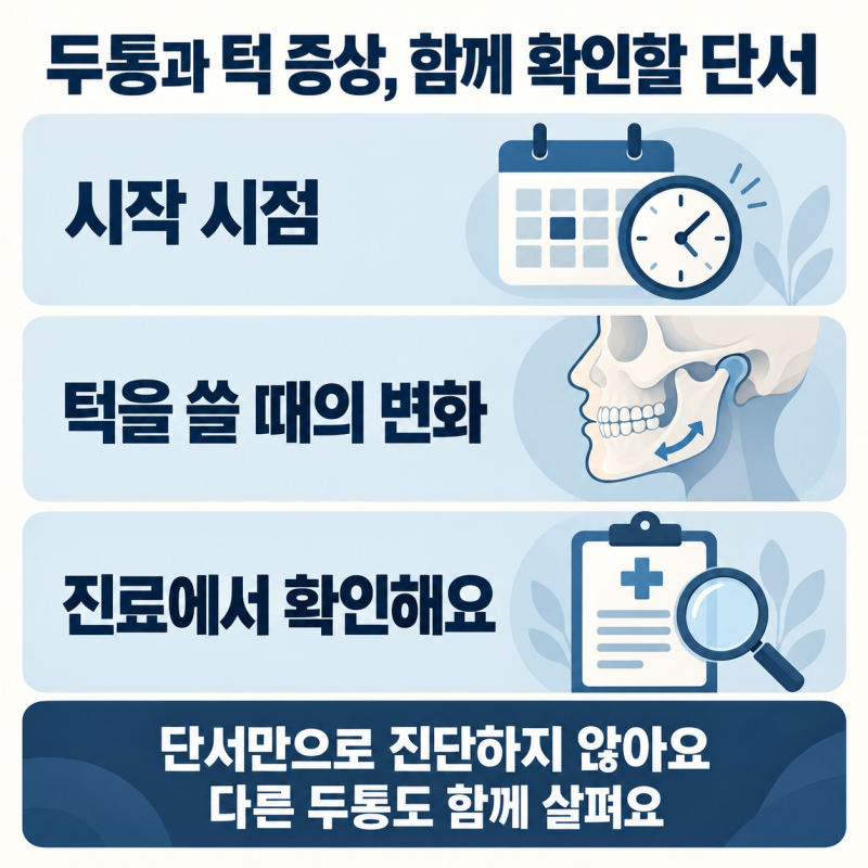 [턱에서 소리가 납니다 ③] 턱관절 통증과 두통, 함께 아프면 무엇을 확인할까요