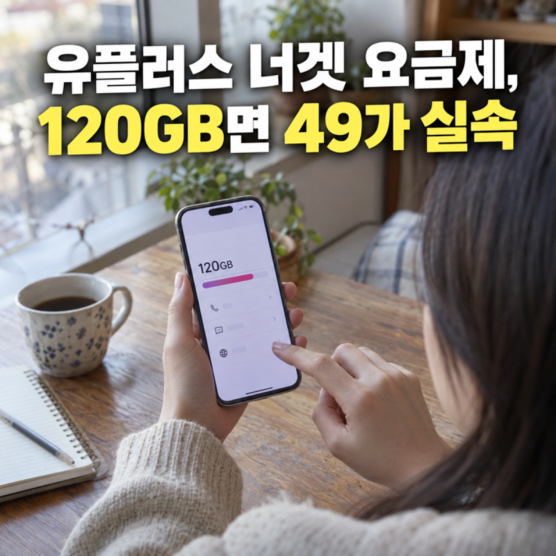 유플러스 너겟 요금제, 120GB면 49가 실속