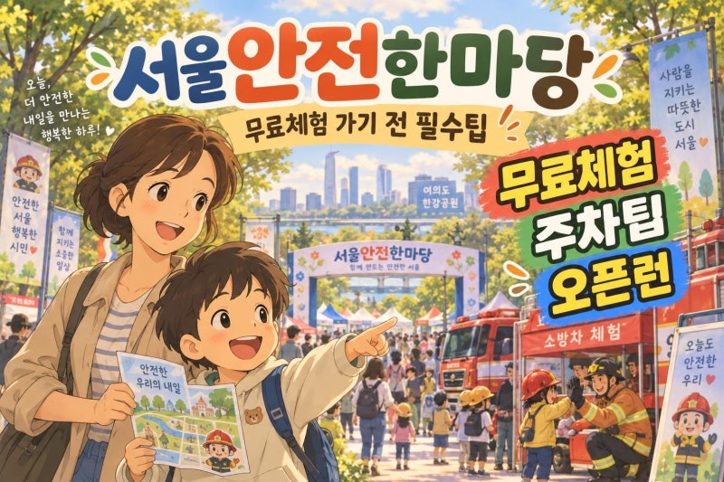 서울안전한마당 아이랑 가기 전 꼭 볼 무료체험·예약·주차 꿀팁 총정리