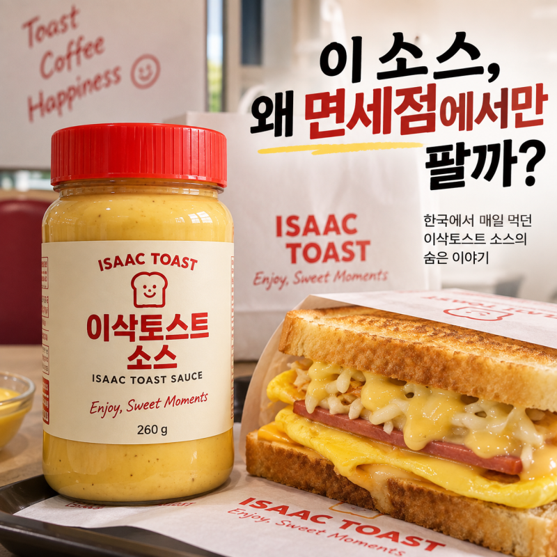 이삭토스트 ‘그 소스’ 따로 팔고 있었다…그런데 왜 면세점에서만 팔까?