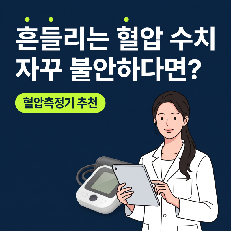 혈압측정기추천, 흔들리는 숫자에 불안하지 않으려면?