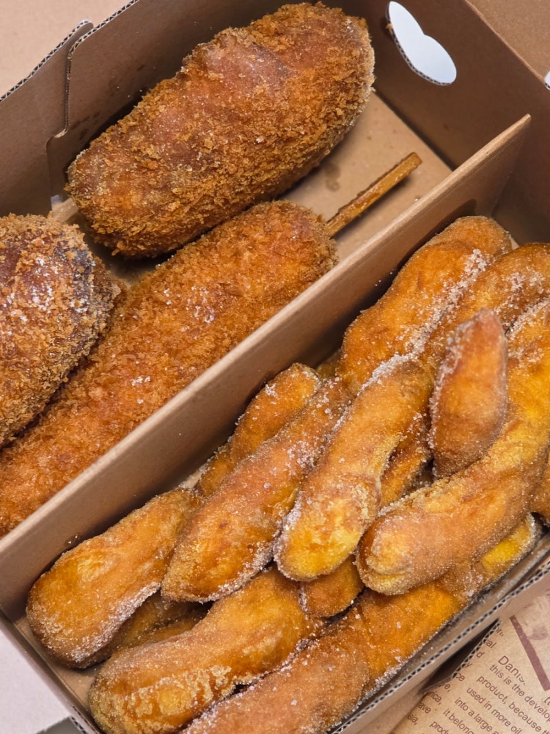 서산 성연 간식 맛집 건하당｜주문 즉시 튀겨주는 찹쌀꽈배기 핫도그 고로케