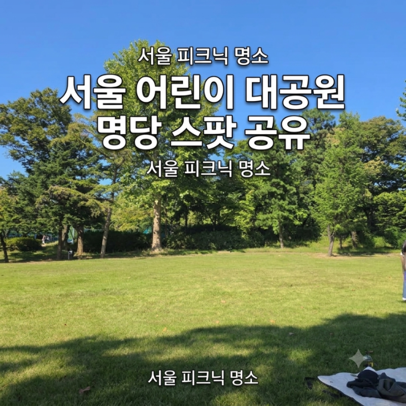 서울 피크닉 어린이대공원 후기 명당자리 배달존 주차 총정리