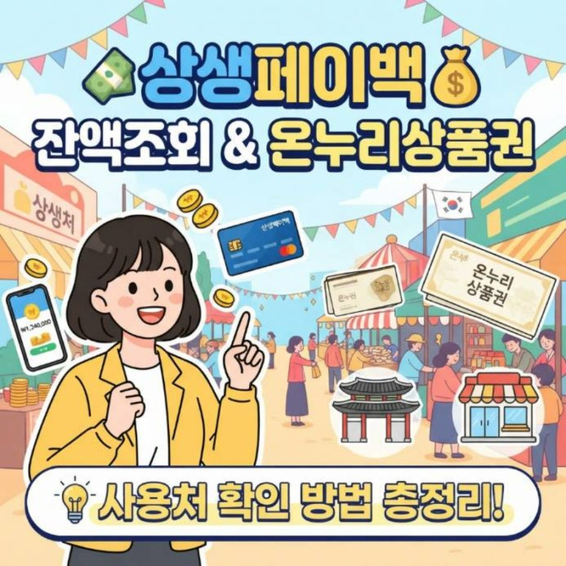 상생페이백 잔액조회 및 온누리 상품권 사용처 확인 방법 총정리