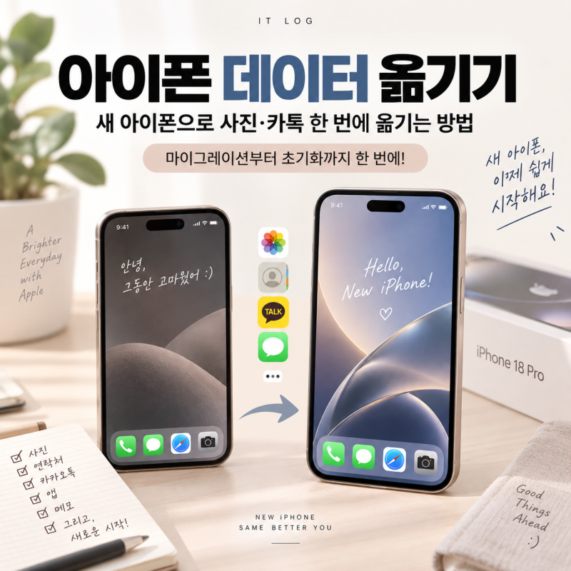 아이폰 데이터 옮기기, 새 아이폰으로 사진·카톡 한 번에 옮기는 방법