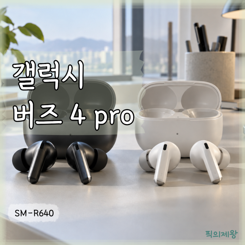 갤럭시 버즈4 프로 SM-R640 블랙, 버즈4 차이와 ANC·배터리 비교