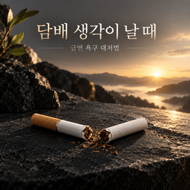 금연(+담배 생각이 날때 욕구 대처법+)