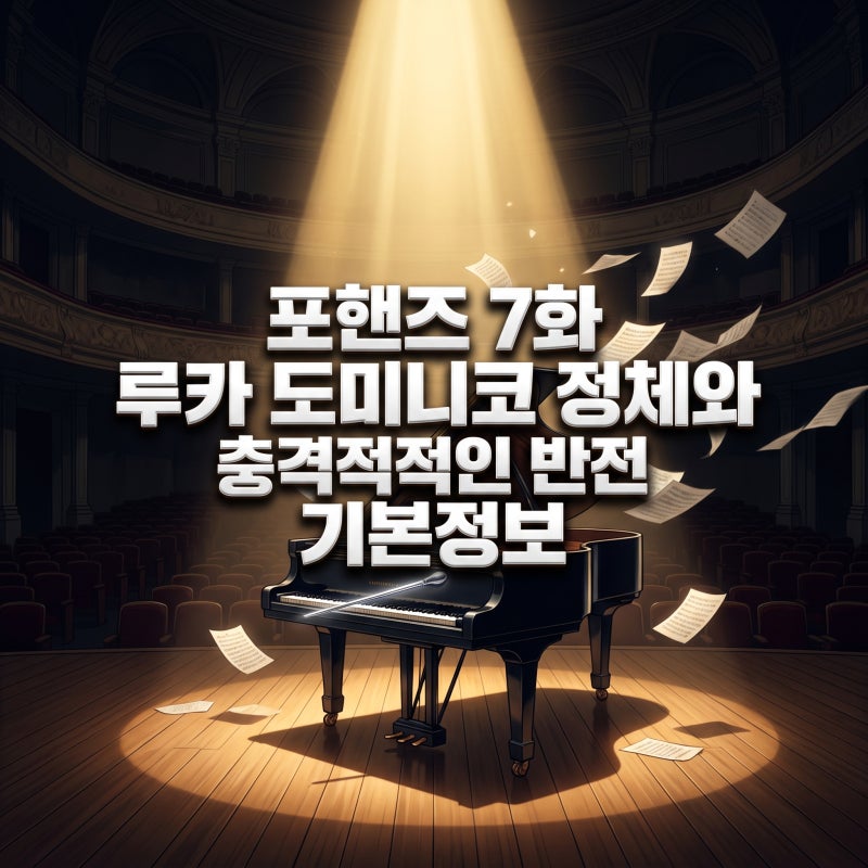 포핸즈 7화 루카 도미니코 정체와 충격적인 반전 기본정보