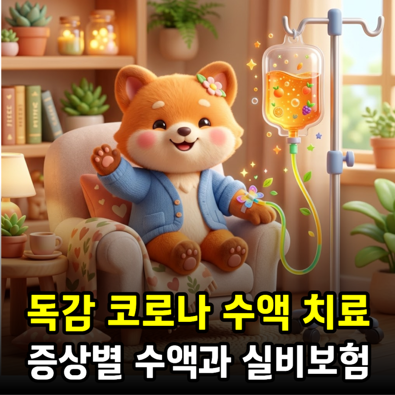 독감 코로나 수액 치료 어떤 수액을 맞을까? 증상별 수액과 실비보험