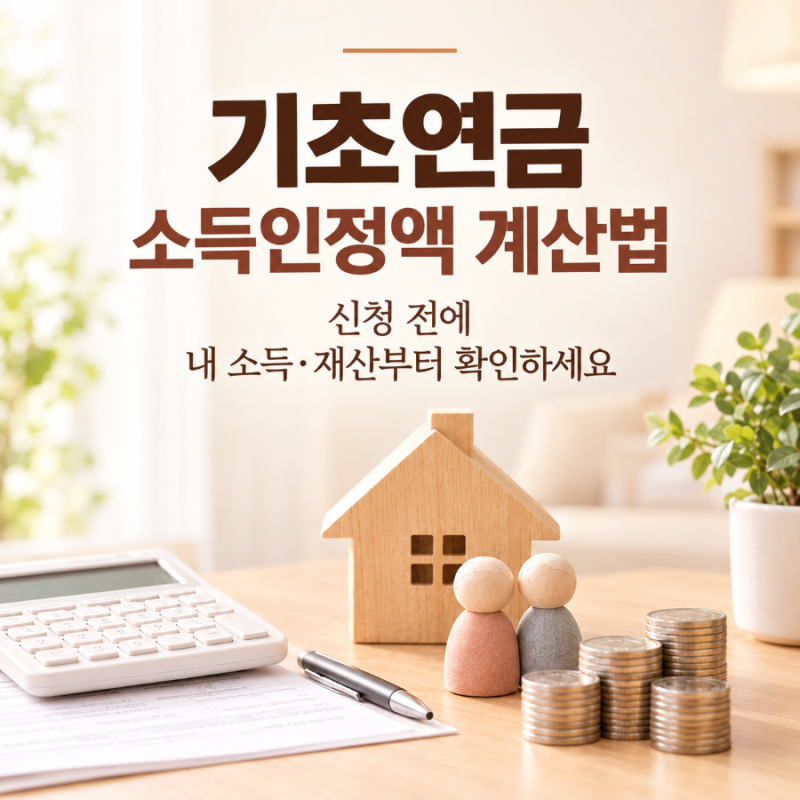 기초연금 신청 전 소득인정액 계산법, 내 소득과 재산은 어떻게 계산될까?