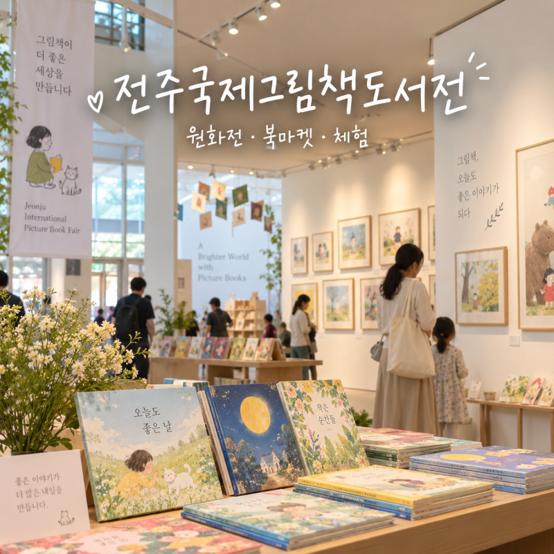 전주국제그림책도서전 2026 일정 지미 리아오 김동성 원화전 북마켓 체험 아이랑 가볼만한곳