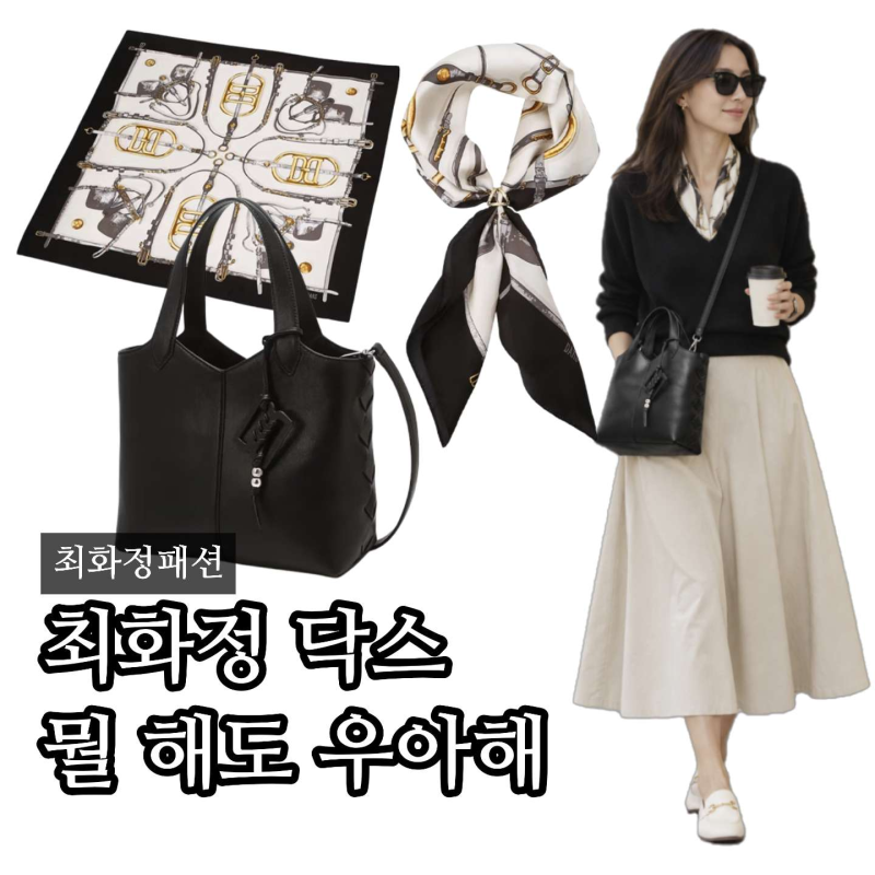 “나이 들수록 이런 게 중요하네” 최화정 닥스 가방 스카프, 한 끗 다른 이유