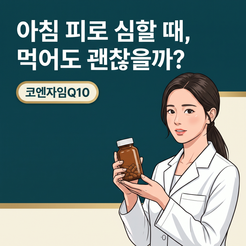 코엔자임Q10, 아침 피로가 가시지 않을 때 원료표에서 짚어볼 기준