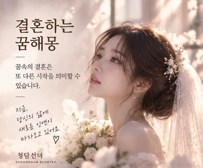 결혼하는 꿈해몽｜내가 결혼하는 꿈, 모르는 사람·전남친과 결혼하는 꿈