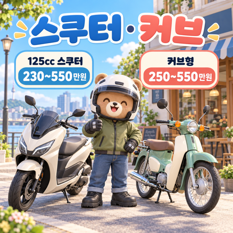 오토바이 종류와 가격대