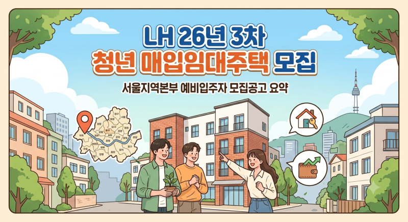 서울 월세 10만 원대? 2026 LH 3차 청년매입임대 420호 총정리