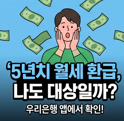 5년치 월세 환급, 놓친 세금 이렇게 찾아보세요