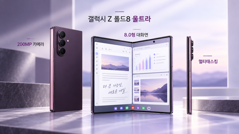 갤럭시 Z 폴드8 와이드·플립8·폴드8 울트라 비교｜가격·카메라·화면 차이 총정리
