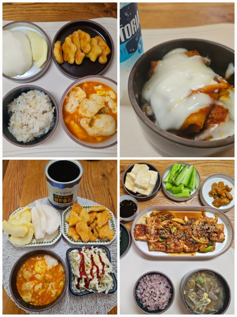 4인가족 주말식사 성장기아이들밥상, 식비절약밥상, 외식대신집밥해먹기(월식비75만원,주 15....