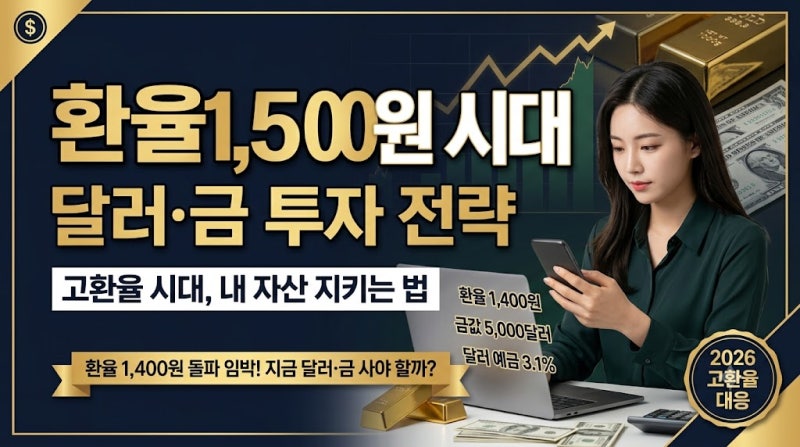 환율 1,500원 시대, 지금 달러와 금을 사야 할까?