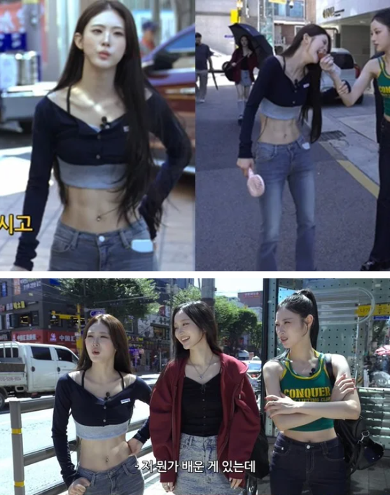이게 걸그룹 복근이라고? 아이칠린 주니, 온라인 휩쓴 선명한 식스팩