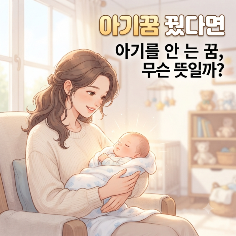 아기꿈 해몽, 아기를 안는 꿈은 무슨 뜻일까?