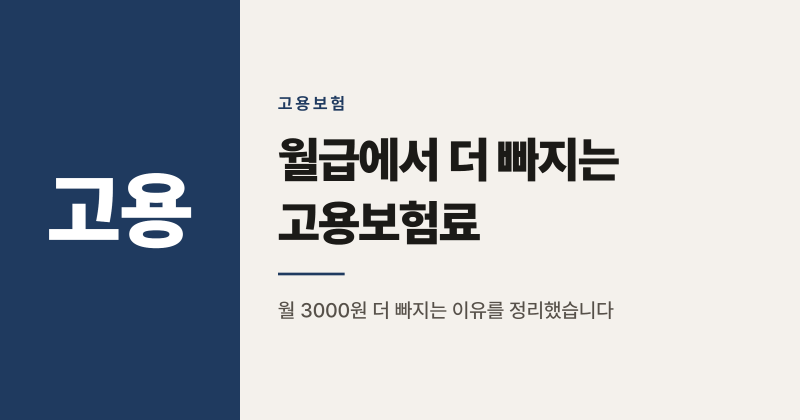 고용보험료율 2.0% 인상, 2027년 내 월급 변화 정리