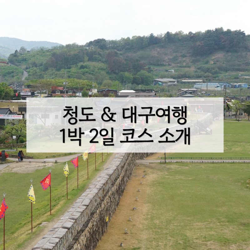 청도여행 1박 2일 코스 코레일 인구감소지역 여행상품 이용 후기