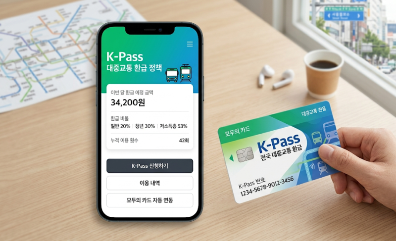 2026 K-패스(K-Pass) 환급 비율, 모두의 카드 혜택 및 신청 방법 총정리