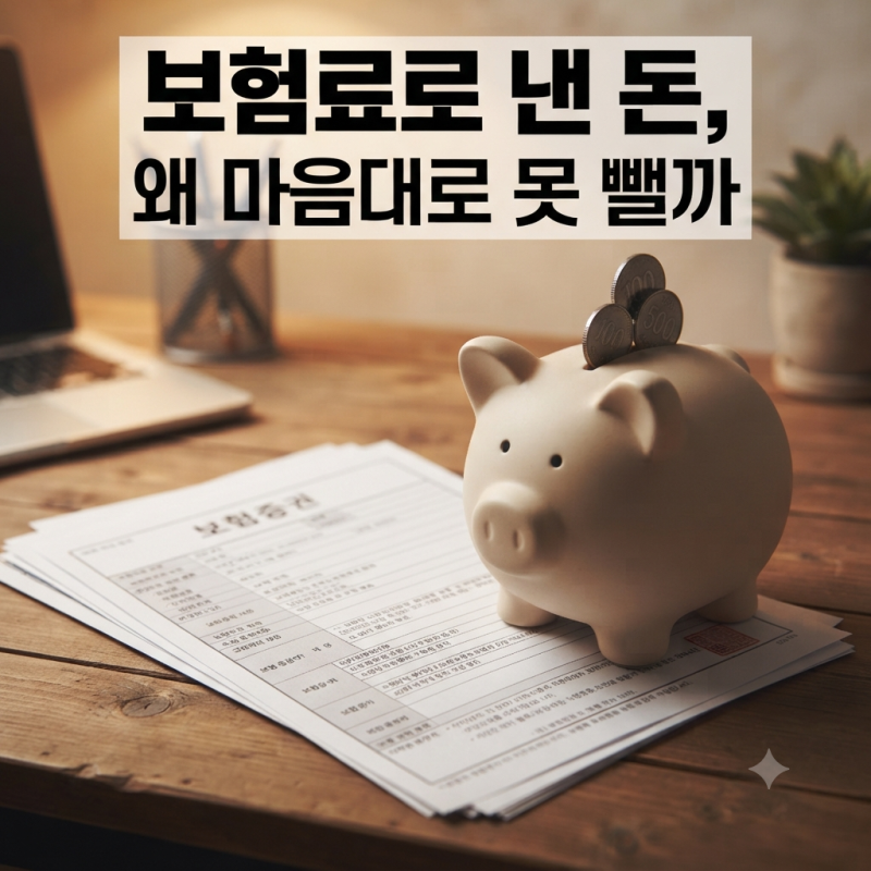 보험중도인출, 내 돈인데 왜 못 뺄까? 가능한 보험과 조건 따져보니