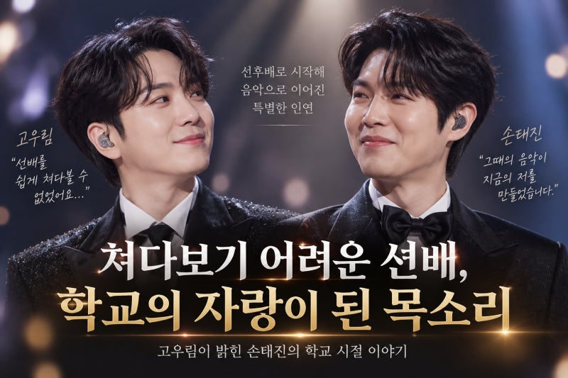 고우림이 밝힌 손태진의 학교 시절, 쳐다보기 어려웠던 선배가 학교의 자랑이 된 이유