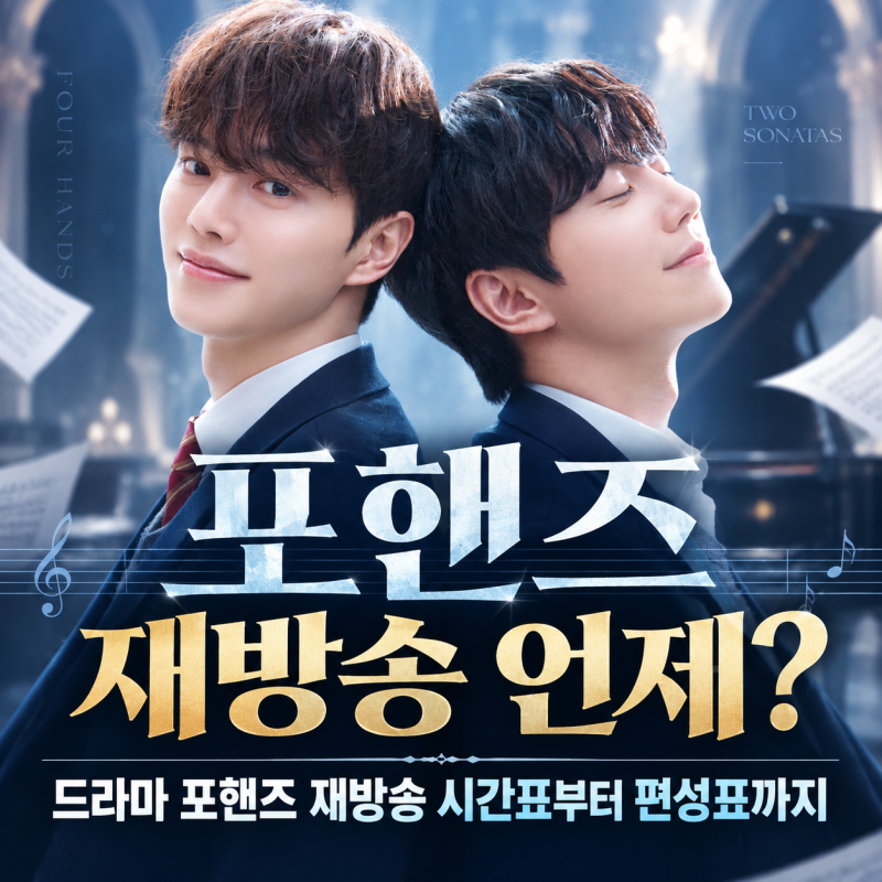 포핸즈 재방송 언제? 드라마 포핸즈 재방송 시간표부터 편성표까지