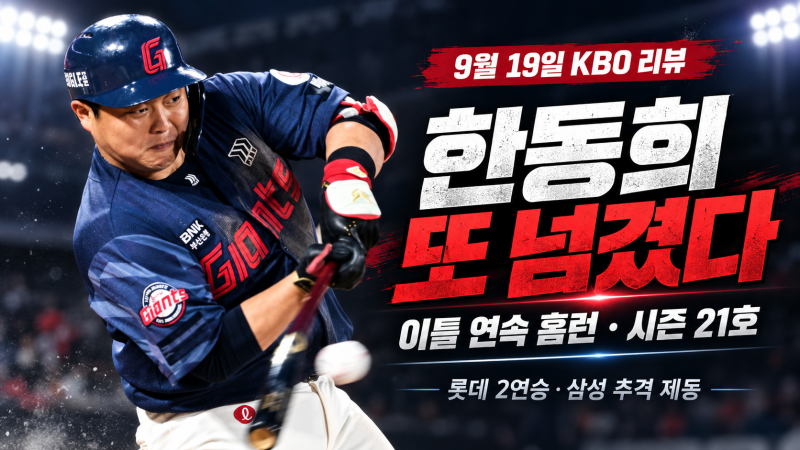 KT 15득점, 선두 2.5G로 달아났다…LG 6연승·KIA NC전 8연패 탈출 [9월 19일 KBO 리뷰]
