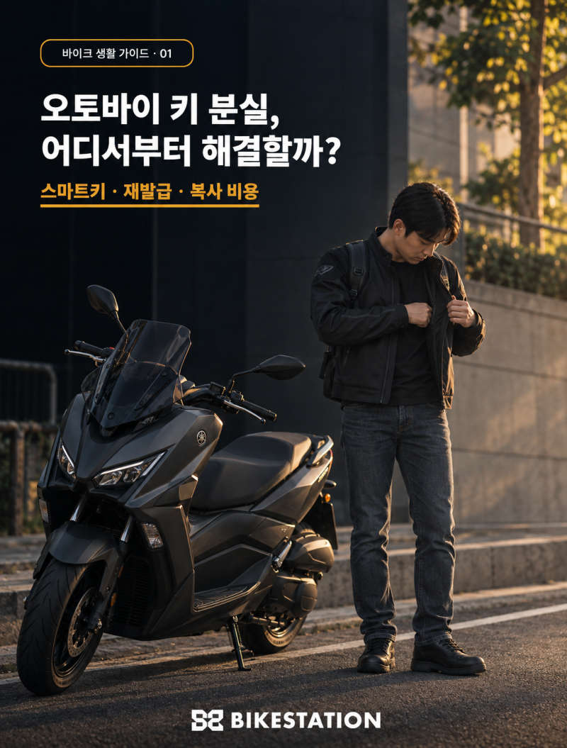 오토바이 키 분실 시 대처방법, 스마트키 재발급, 이모빌라이저 키복사, 일반 키 복사 비용까....