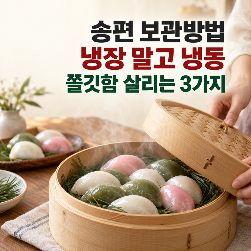 송편 보관법 찌는 꿀팁과 빚는 꿀팁, 어떻게 하면 더 쫄깃할까요