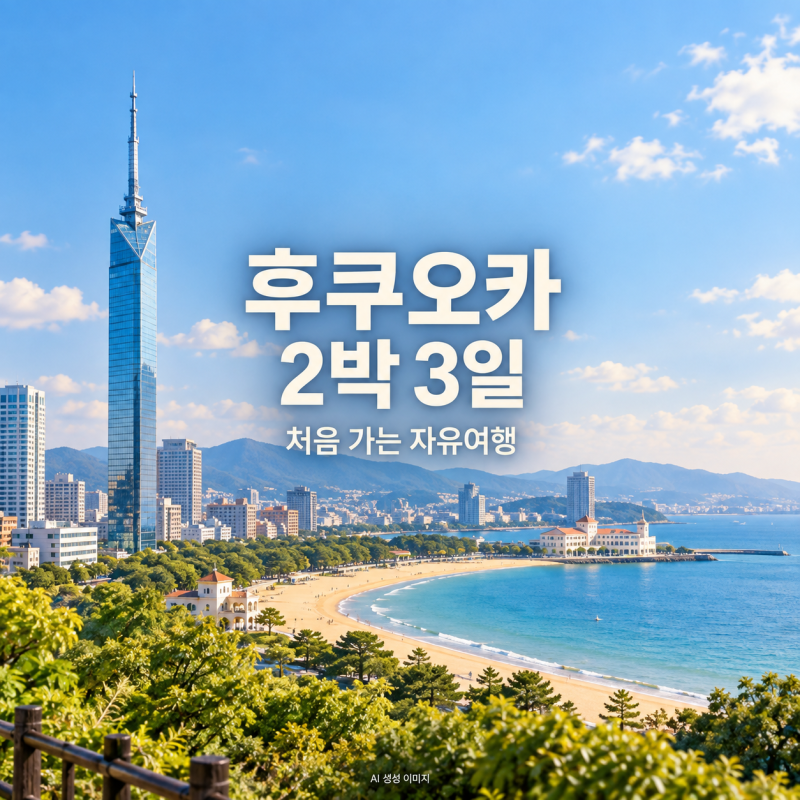 후쿠오카 2박 3일 자유여행 코스｜하카타·텐진·오호리공원 동선 정리