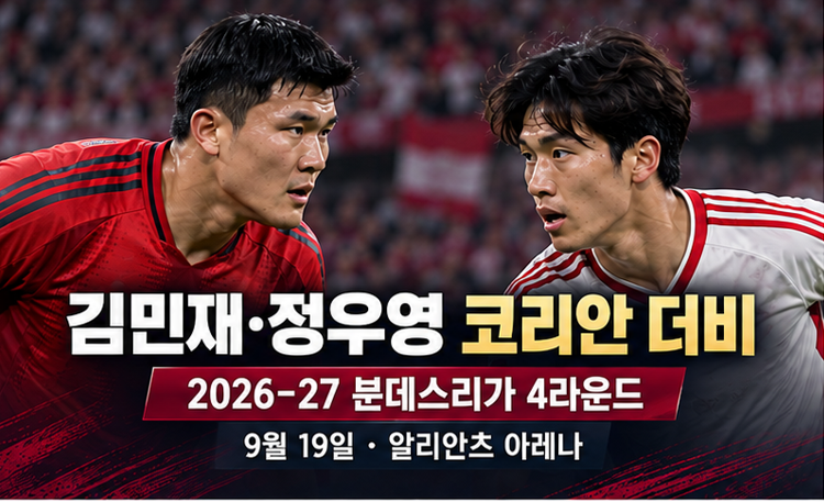 김민재·정우영 코리안 더비서 7골 폭발…바이에른 뮌헨 7대0 대승