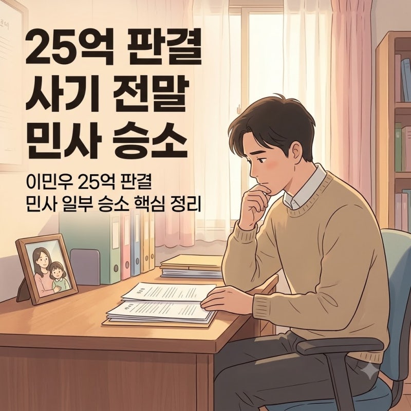 신화 이민우 25억 사기 피해와 민사 일부 승소, 판결 핵심 총정리