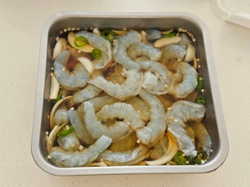 대하로 만드는 간장새우장 레시피_냉동 대하 요리, 간단한 새우장 만들기