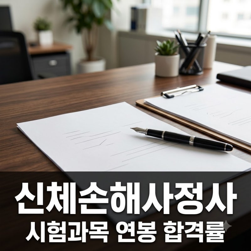신체손해사정사 시험 과목 합격률 연봉 및 취득방법 총정리