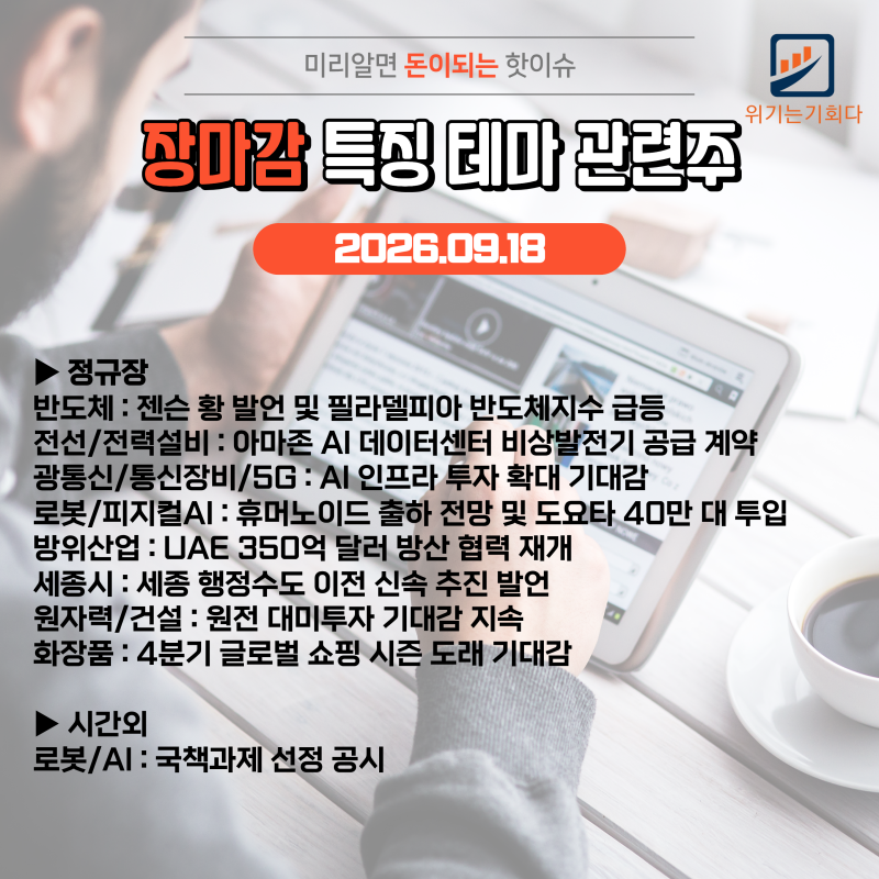 (9/18) 특징 상한가 및 급등 종목 / 시간외 급등주 / NXT 급등주 / 52주 신고가