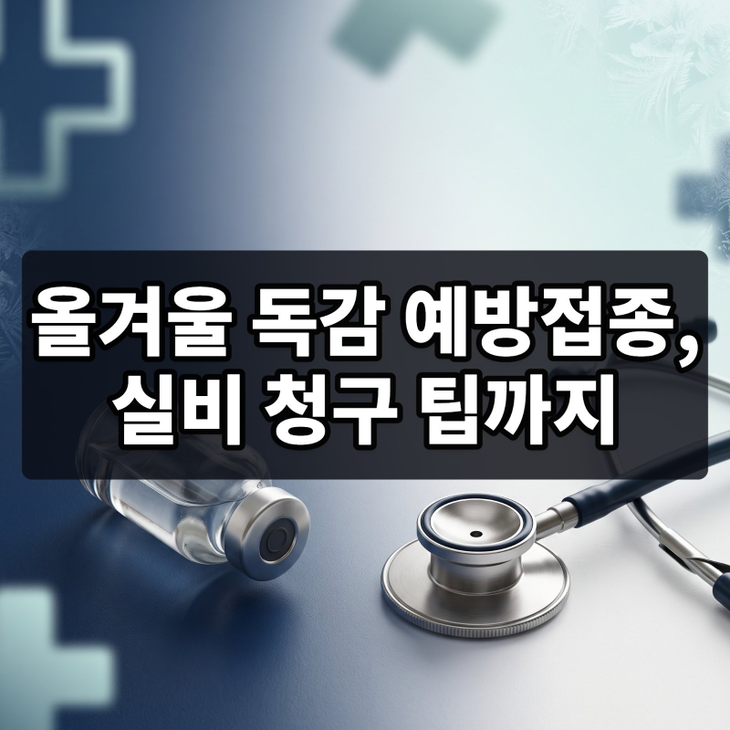 올겨울 독감 예방접종 시기 및 2026 무료 대상, 수액 실비 청구 팁과 서류