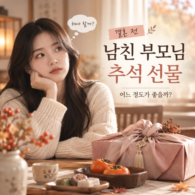 남친 부모님 추석 선물 추천, 부담 없는 인사말