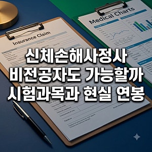 신체손해사정사 비전공자도 가능할까 시험과목과 현실 연봉