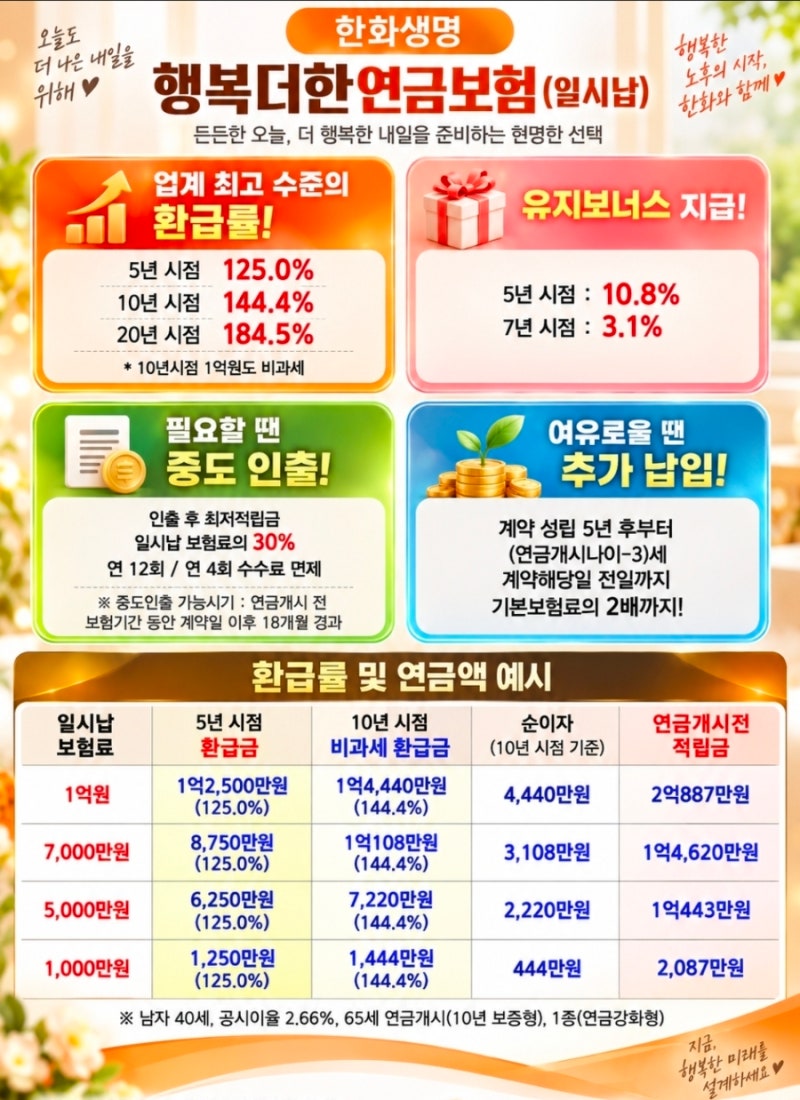 한화생명26.9월특판