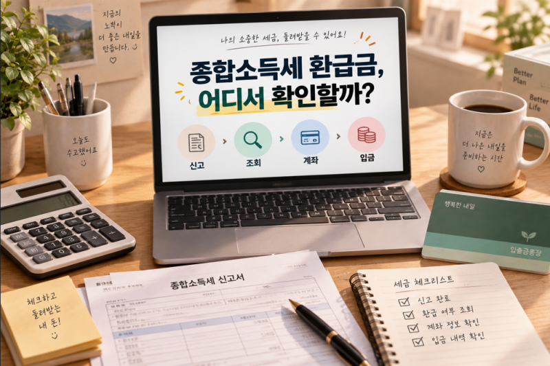 종합소득세 환급금 확인 방법｜PC·모바일에서 찾아보기