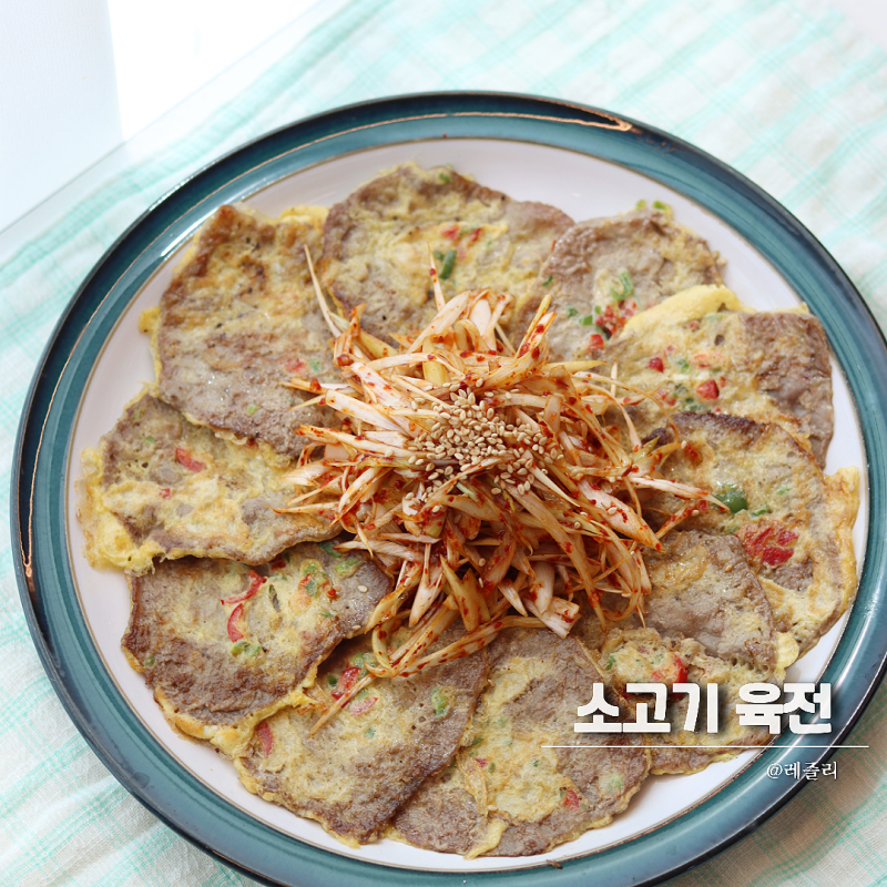 실패없는 소고기 육전 만드는법 추석 전 종류 육전 레시피
